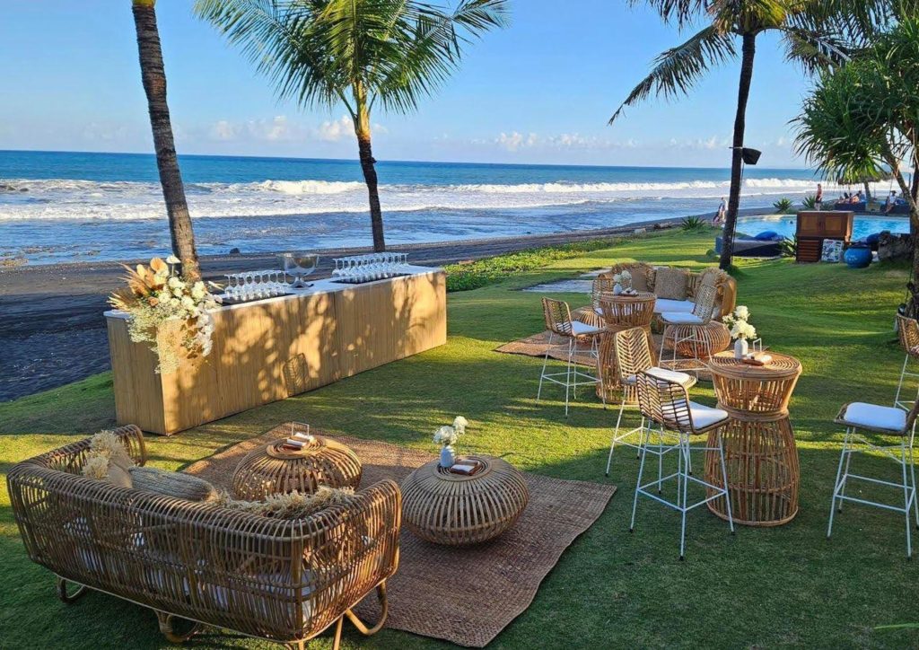 Bali island wedding reception